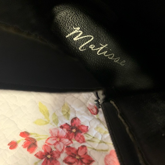 Matisse Floral Leather Heel Boots - Picture 5 of 10